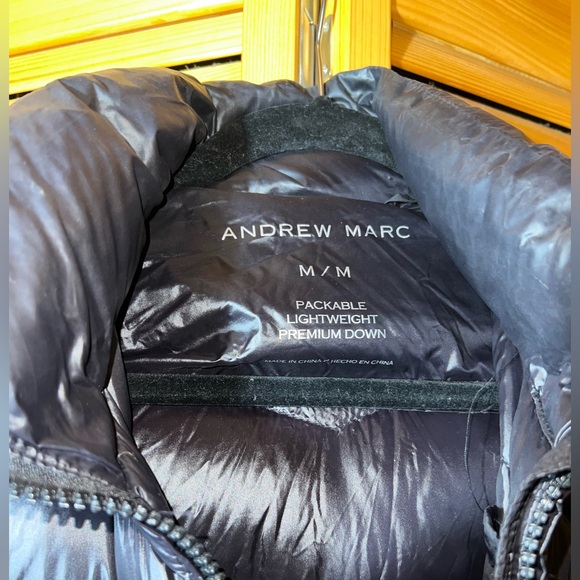 Women’s Andrew Marc Packable Lightweight Premium Down Long Jacket, Medium - Picture 2 of 4
